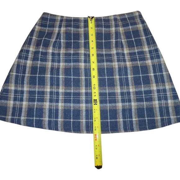 PRINCESS POLLY A-Line Plaid Mini Skirt sz 8 - Picture 6 of 8